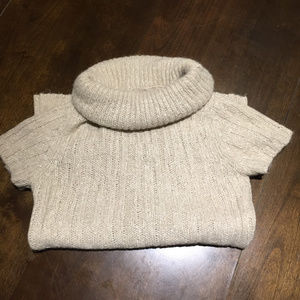 CREAM KAISELY TURTLE-NECK SWEATER TOP